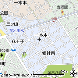 愛知県豊橋市牟呂町一本木35周辺の地図
