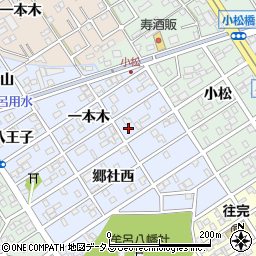 愛知県豊橋市牟呂町一本木64周辺の地図