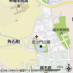 兵庫県西宮市毘沙門町3-7周辺の地図