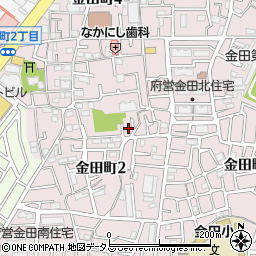 大阪府守口市金田町2丁目43周辺の地図
