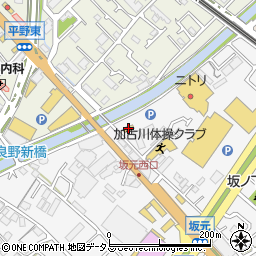 モスバーガー加古川野口店周辺の地図