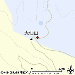 大仙山周辺の地図