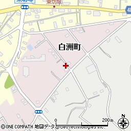 静岡県浜松市中央区白洲町278周辺の地図