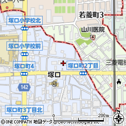 ジオ阪急塚口周辺の地図