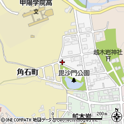 兵庫県西宮市毘沙門町3-10周辺の地図