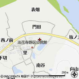 京都府木津川市加茂町法花寺野周辺の地図