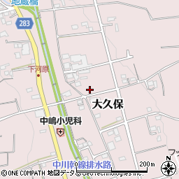 静岡県磐田市大久保501周辺の地図