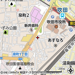 エニタイムフィットネス　阪急吹田駅前店周辺の地図