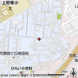 三重県伊賀市緑ケ丘南町周辺の地図