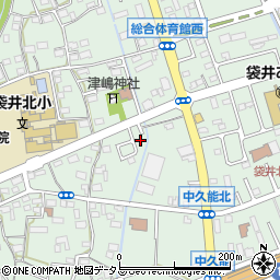 静岡県袋井市久能1379-1周辺の地図