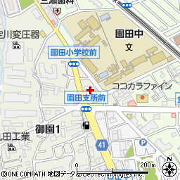 尼崎市役所園田支所周辺の地図