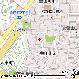 大阪府守口市金田町2丁目40周辺の地図