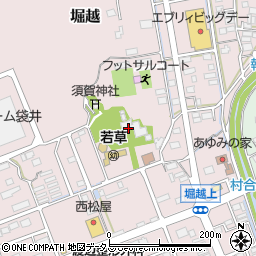 静岡県袋井市堀越764-1周辺の地図