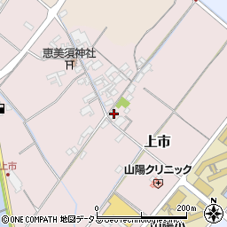 岡山県赤磐市上市171周辺の地図