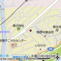 兵庫県赤穂市南野中392周辺の地図