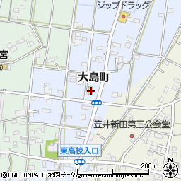 静岡県浜松市中央区大島町632周辺の地図