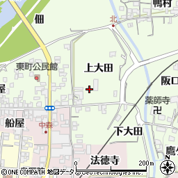 京都府木津川市加茂町北（上大田）周辺の地図