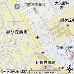 三重県伊賀市緑ケ丘本町4095周辺の地図