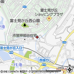 兵庫県神戸市西区押部谷町西盛566-44周辺の地図