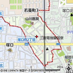 兵庫県伊丹市柏木町周辺の地図