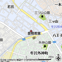 愛知県豊橋市牟呂町外神周辺の地図
