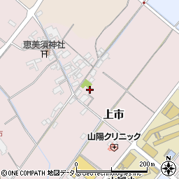 岡山県赤磐市上市166-2周辺の地図