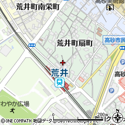 兵庫県高砂市荒井町扇町16-10周辺の地図