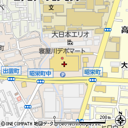 大阪府寝屋川市昭栄町18-20周辺の地図