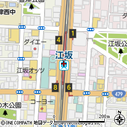 江坂駅周辺の地図