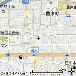 ヤブ原大阪支店周辺の地図