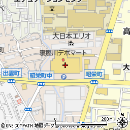 ホームセンターコーナン寝屋川昭栄店周辺の地図