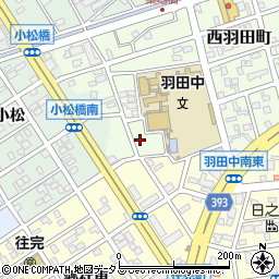 愛知県豊橋市西羽田町34周辺の地図