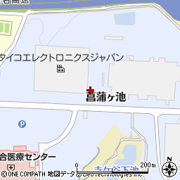 静岡県掛川市菖蒲ヶ池周辺の地図
