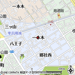 愛知県豊橋市牟呂町一本木37周辺の地図