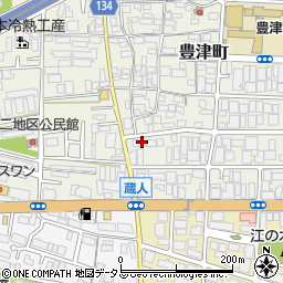 株式会社日本海洋生物研究所　大阪支店周辺の地図