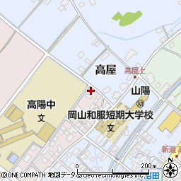 岡山県赤磐市上市91周辺の地図