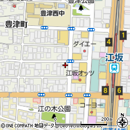 鶴兆・別館　江坂店周辺の地図