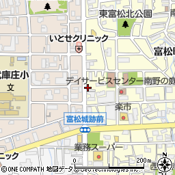 兵庫県尼崎市富松町3丁目2-6周辺の地図