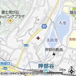 兵庫県神戸市西区押部谷町福住599周辺の地図