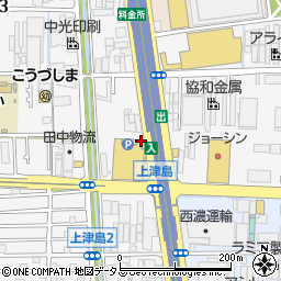 松屋 豊中上津島店周辺の地図