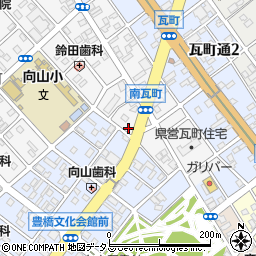 愛知県豊橋市南瓦町127周辺の地図