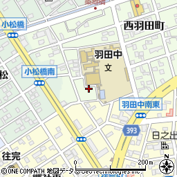 愛知県豊橋市西羽田町33周辺の地図