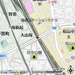 花田跨線橋周辺の地図