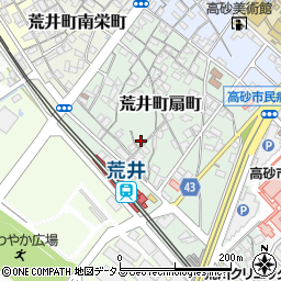 兵庫県高砂市荒井町扇町16-6周辺の地図