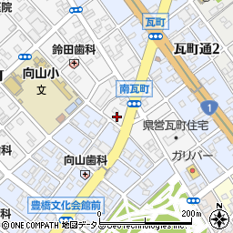 愛知県豊橋市南瓦町130周辺の地図