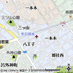 愛知県豊橋市牟呂町一本木28周辺の地図