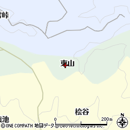 京都府木津川市山城町椿井東山周辺の地図