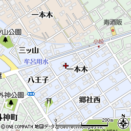 愛知県豊橋市牟呂町一本木25周辺の地図