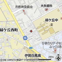 三重県伊賀市緑ケ丘本町4092-2周辺の地図