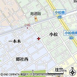 愛知県豊橋市牟呂町一本木56周辺の地図